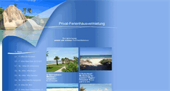 Desktop Screenshot of exklusiv-ferienhaus.de